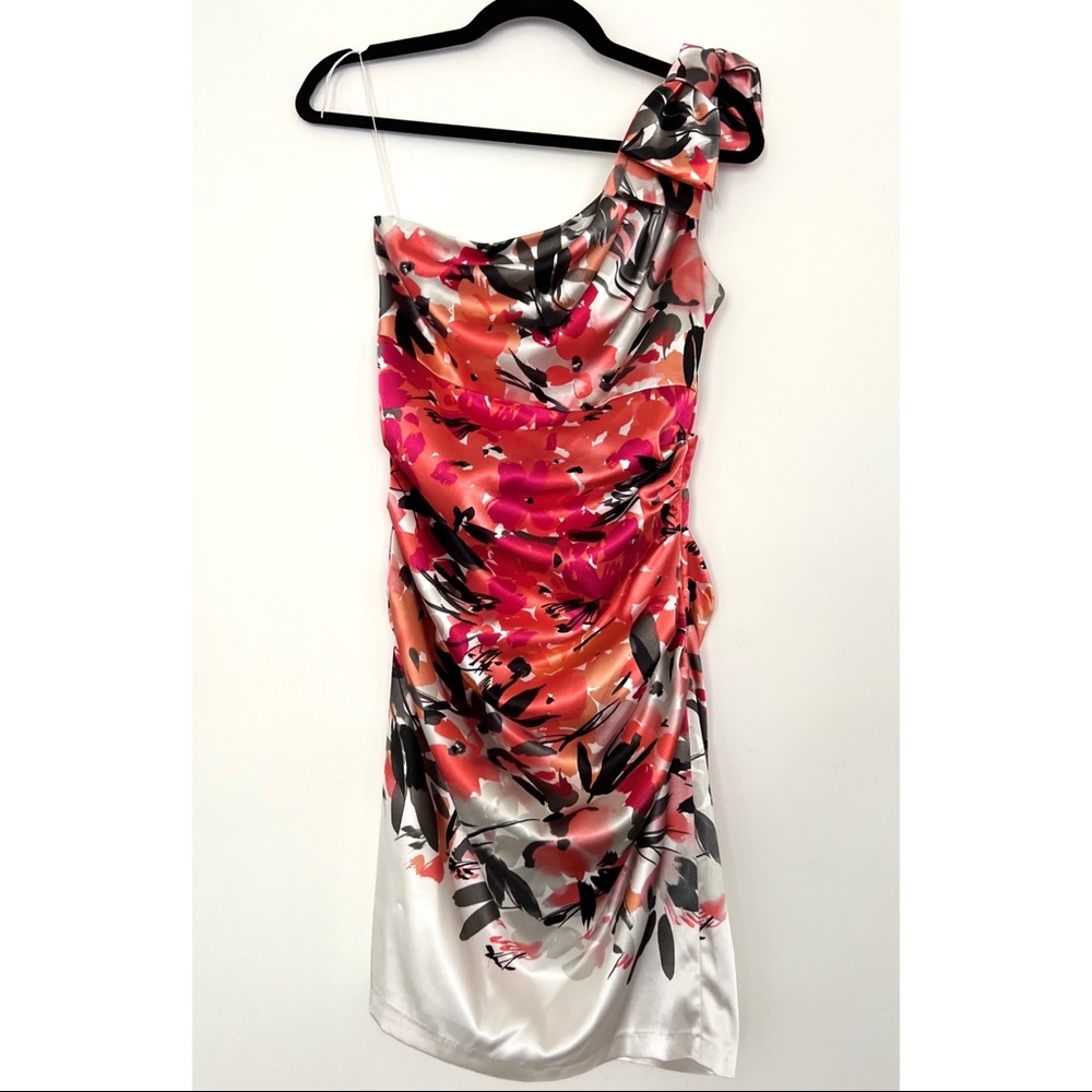 Floral Satin Dress